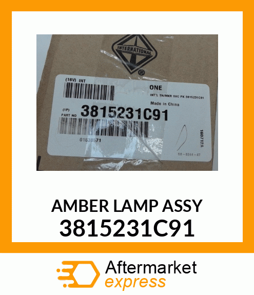 AMBER LAMP ASSY 3815231C91