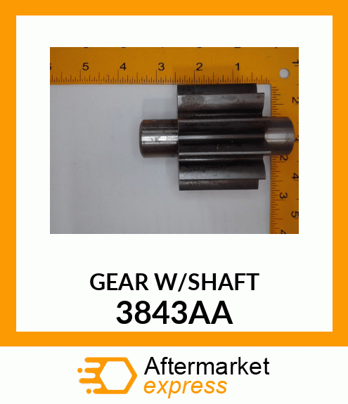 GEAR W/SHAFT 3843AA