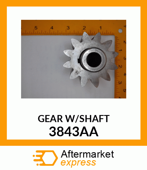 GEAR W/SHAFT 3843AA