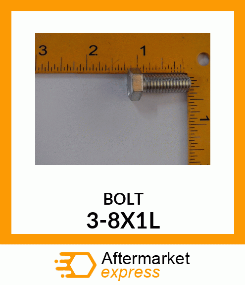 BOLT 3-8X1L