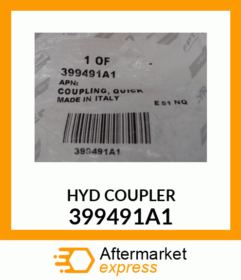 HYD COUPLER 399491A1