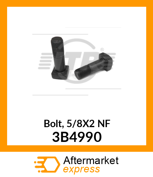 Bolt, 5/8X2 NF 3B4990