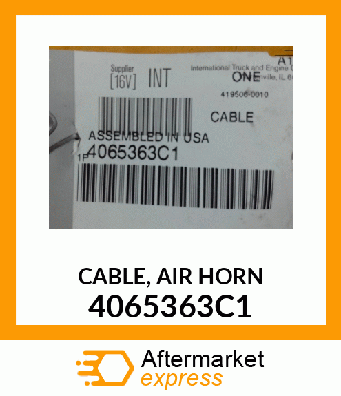 CABLE, AIR HORN 4065363C1