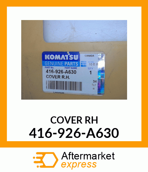 COVER RH 416-926-A630