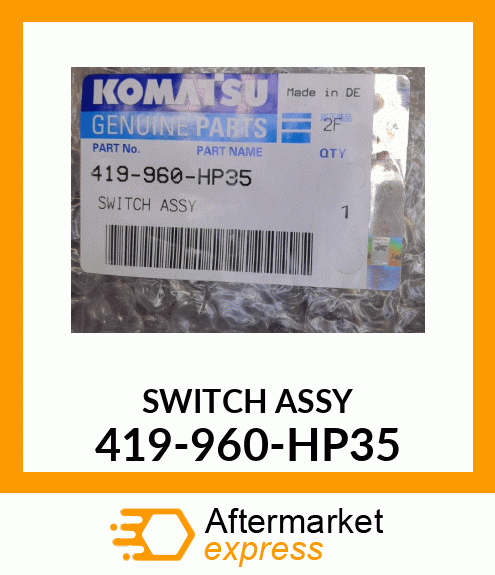 SWITCH ASSY 419-960-HP35