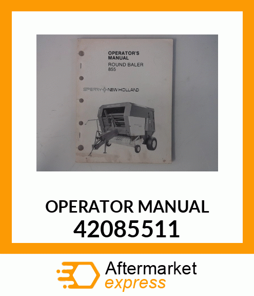 OPERATOR MANUAL 42085511