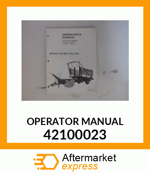 OPERATOR MANUAL 42100023