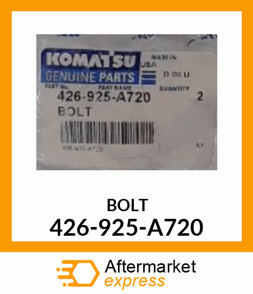 BOLT 426-925-A720