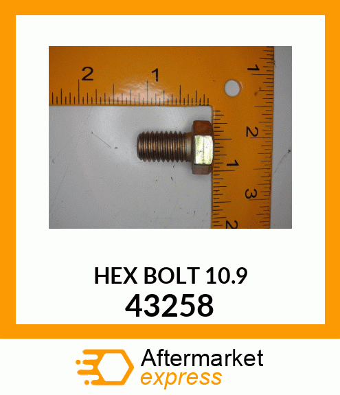 HEX BOLT 10.9 43258