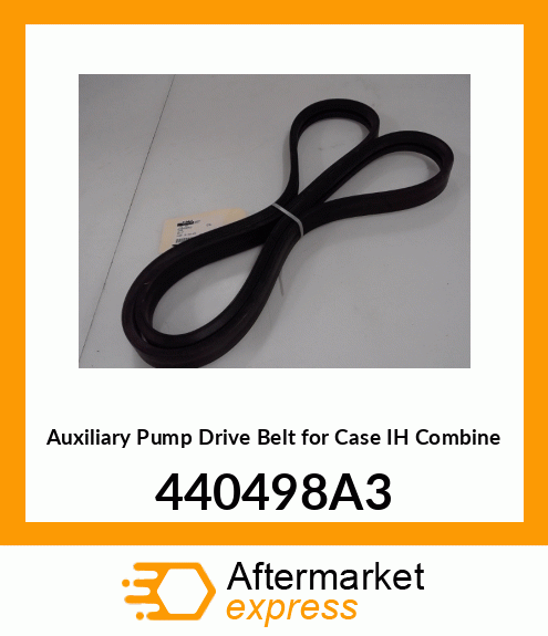 440498A3 Auxiliary Pump Drive Belt for IH Combine 440498A3