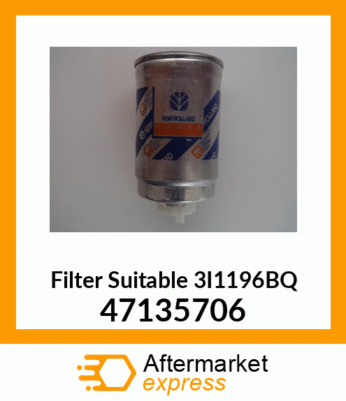 Filter Suitable 3I1196BQ 47135706