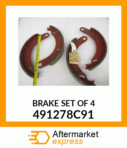 BRAKE SET OF 4 491278C91