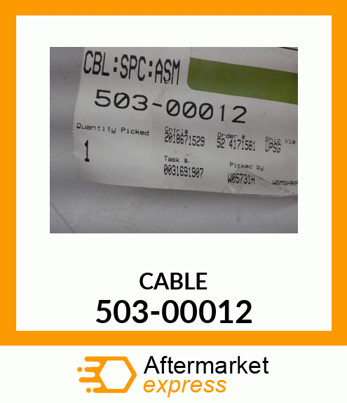 CABLE 503-00012