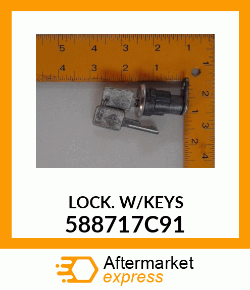 LOCK W/KEYS 588717C91