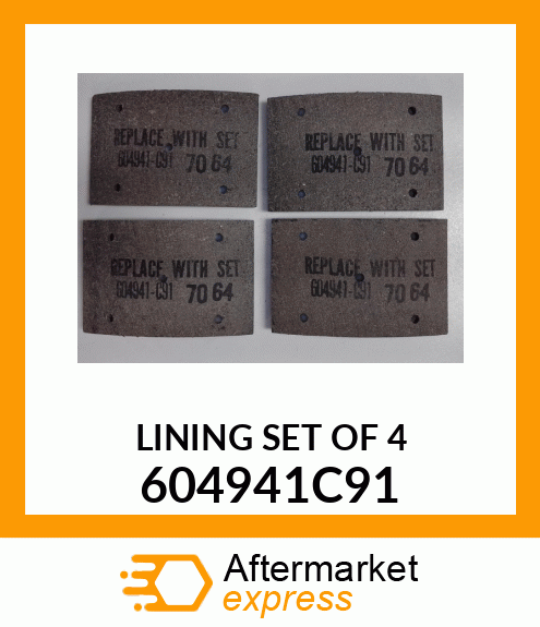 LINING SET OF 4 604941C91