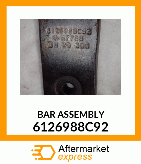 BAR ASSEMBLY 6126988C92