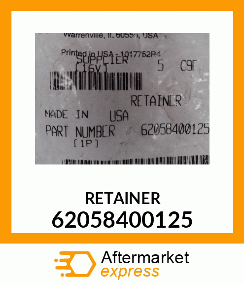 RETAINER 62058400125