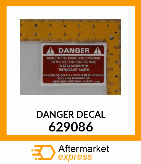 DANGER DECAL 629086