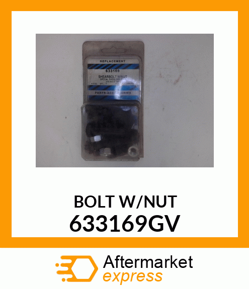 BOLT W/NUT 633169GV