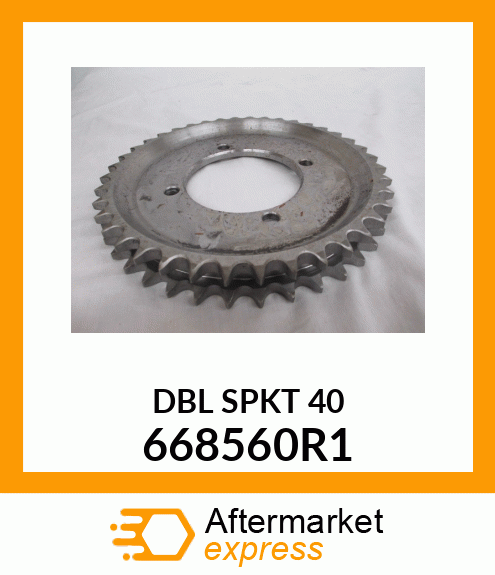 DBL SPKT 40 668560R1