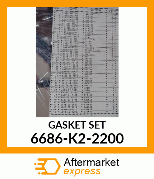 GASKET SET 6686-K2-2200