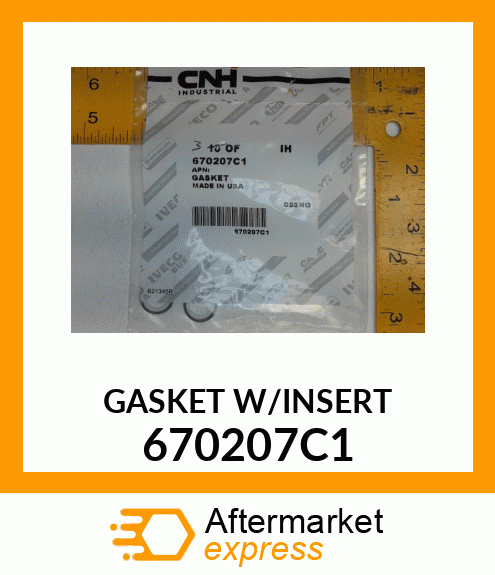 GASKET W/INSERT 670207C1
