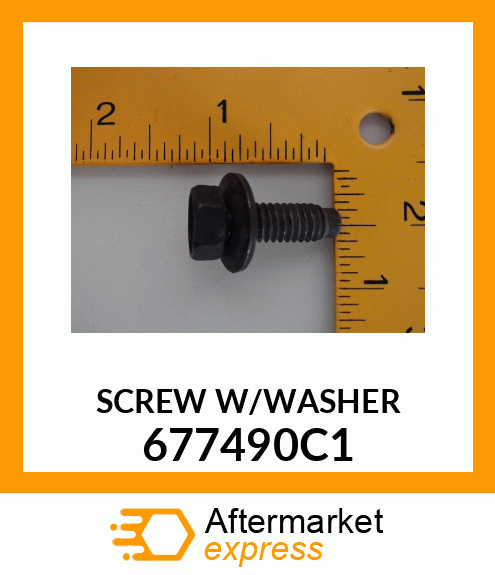 SCREW W/WASHER 677490C1