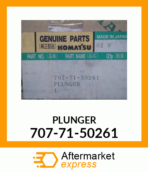 PLUNGER 707-71-50261