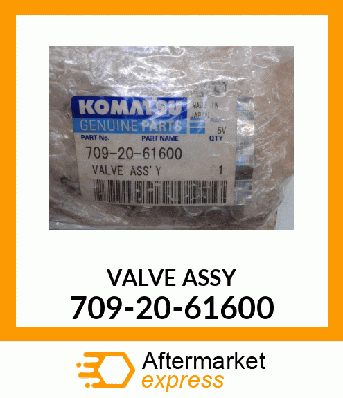 VALVE ASSY 709-20-61600