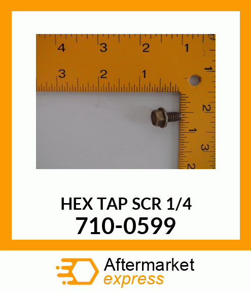 HEX TAP SCR 1/4 710-0599