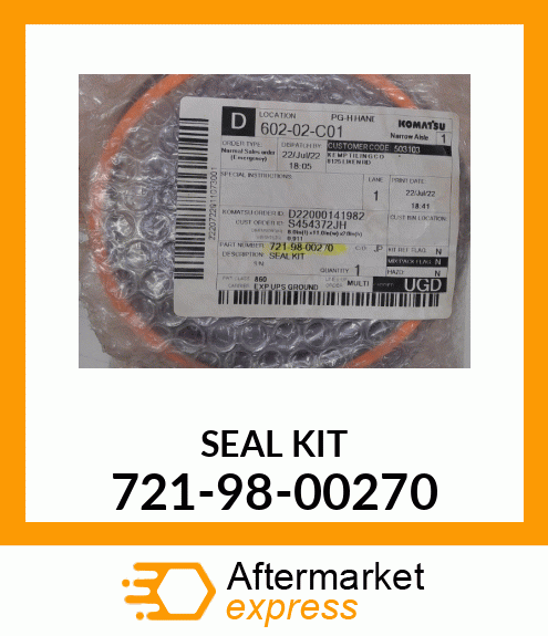 SEAL KIT 721-98-00270