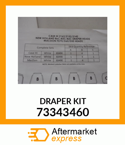 DRAPER KIT 73343460