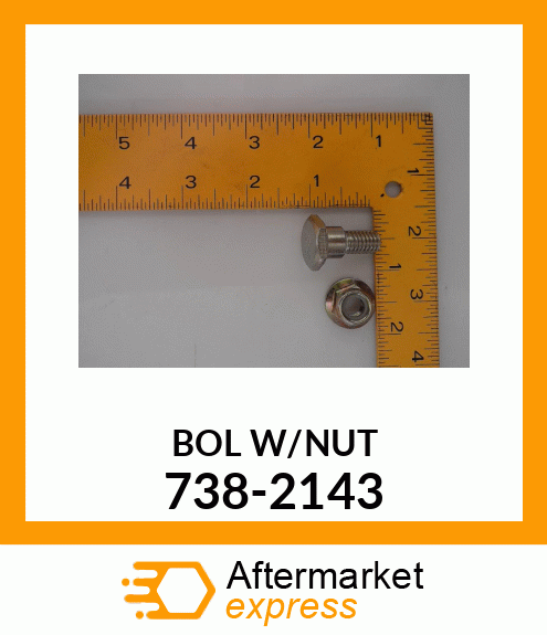 BOL W/NUT 738-2143