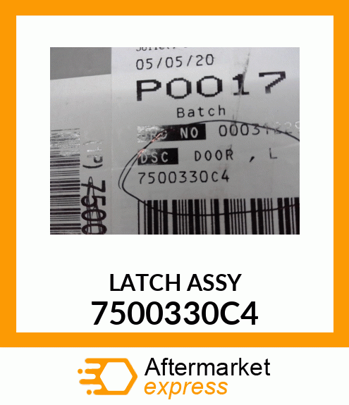 LATCH ASSY 7500330C4