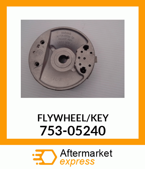 FLYWHEEL/KEY 753-05240