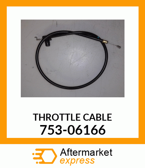 THROTTLE CABLE 753-06166