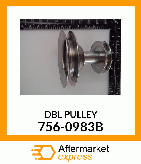 DBL PULLEY 756-0983B