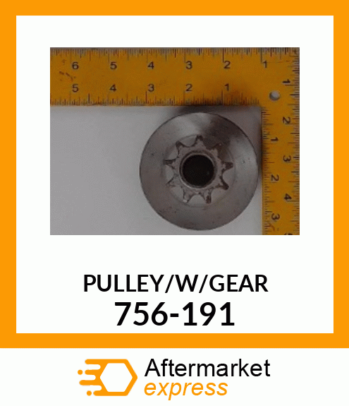 PULLEY/W/GEAR 756-191