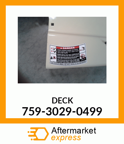 DECK 759-3029-0499