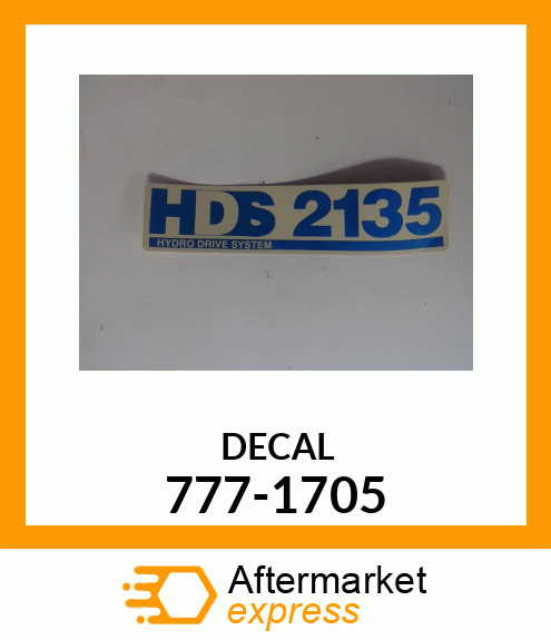 DECAL 777-1705