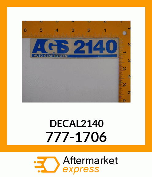 DECAL2140 777-1706