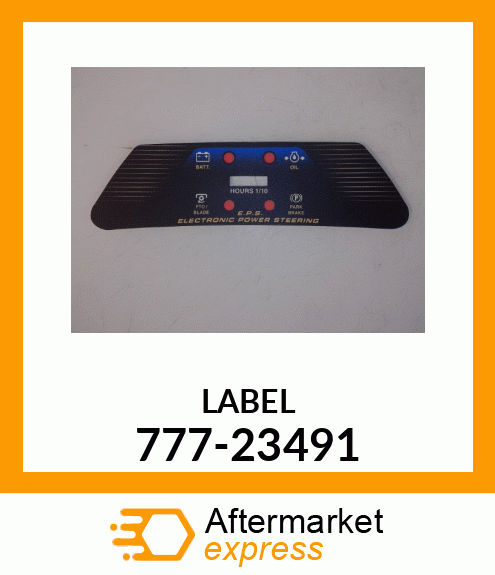 LABEL 777-23491