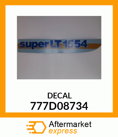 DECAL 777D08734