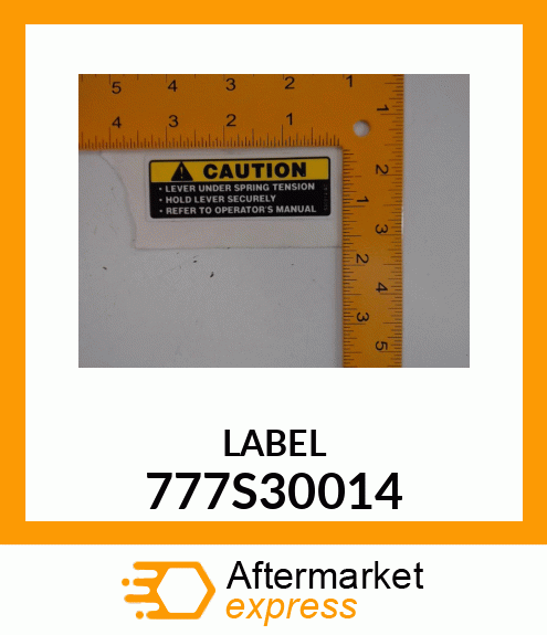 LABEL 777S30014