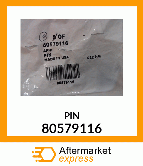 PIN 80579116