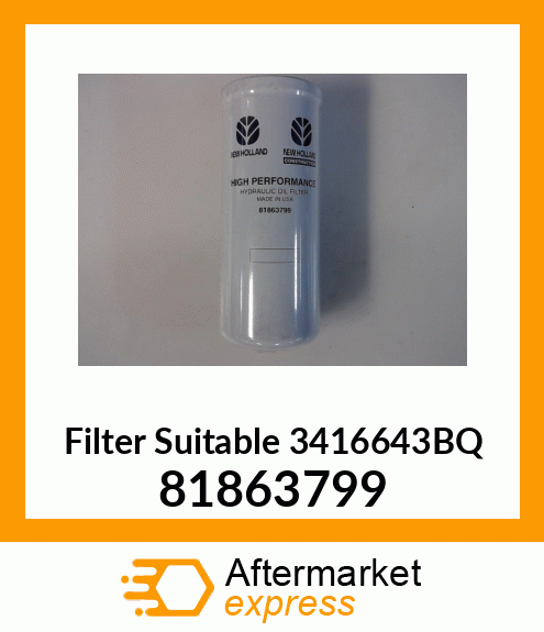 Filter Suitable 3416643BQ 81863799