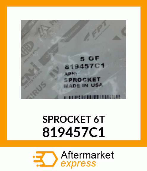 SPROCKET 6T 819457C1