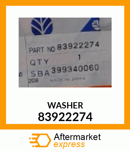 WASHER 83922274