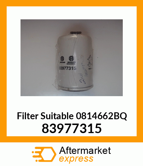 Filter Suitable 0814662BQ 83977315