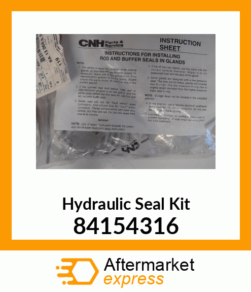 Hydraulic Seal Kit 84154316